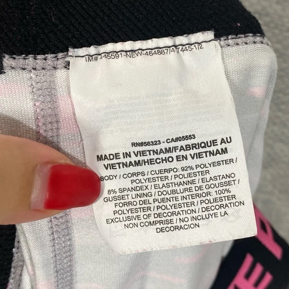 Nike girls dri-fit pink camo capri leggings size L